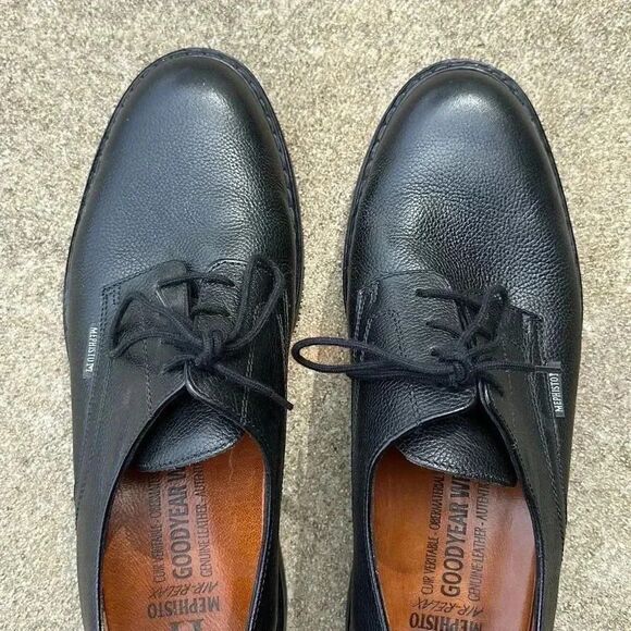 Mephisto Air Relax Marlon Goodyear Welt Black Pebble Grain Men’s Sz 10.5 - Picture 7 of 12